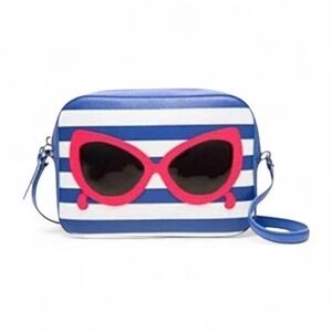 Kate Spade Make a Splash Mindy Stripes & Sunglasses Crossbody